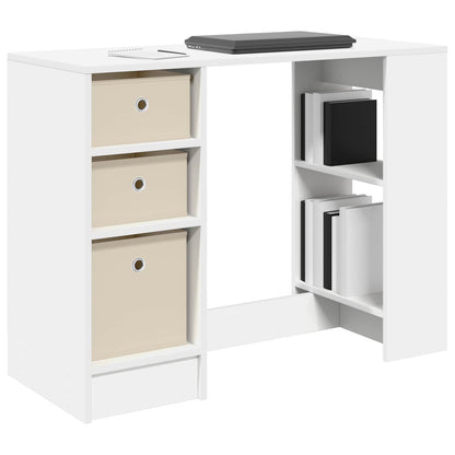 Bureau met lade met plank Wit 100 x 40 x 75 cm Bewerkt hout