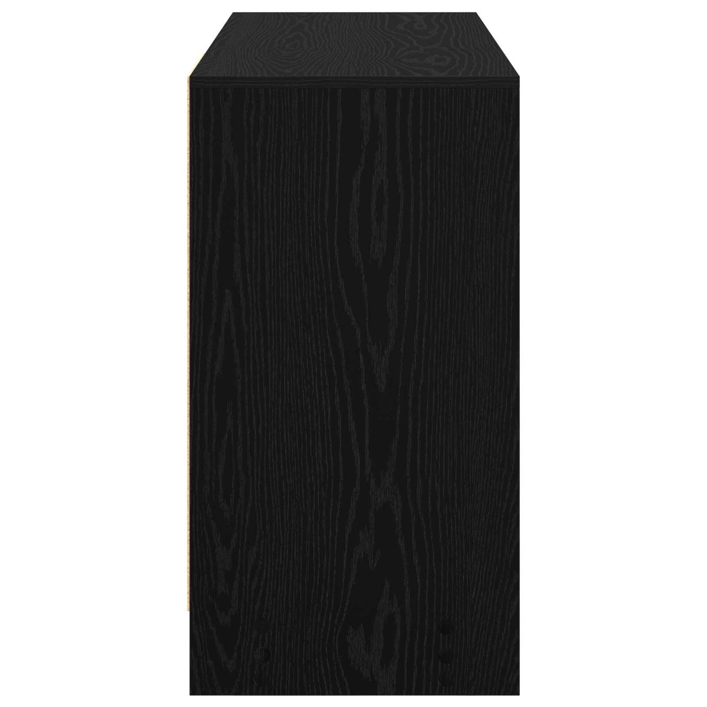 Bureau met lade Zwart Eiken 100 x 40 x 75 cm Bewerkt hout