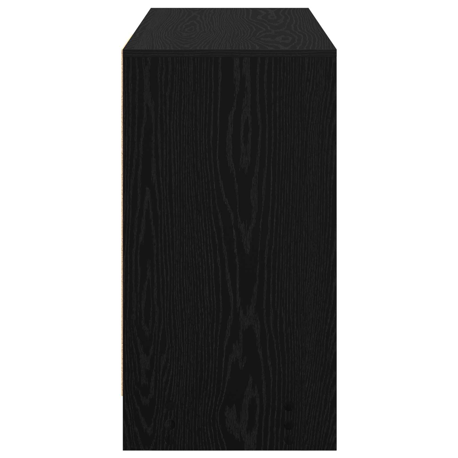 Bureau met lade Zwart Eiken 100 x 40 x 75 cm Bewerkt hout