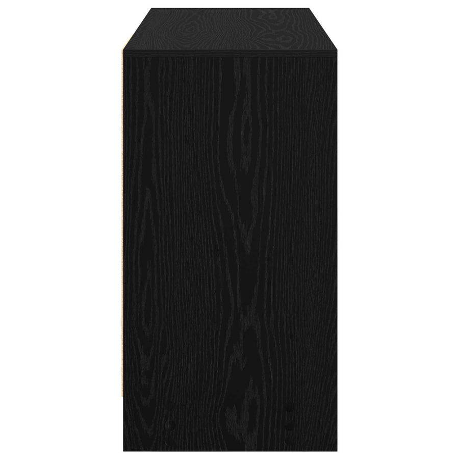 Bureau met lade Zwart Eiken 100 x 40 x 75 cm Bewerkt hout
