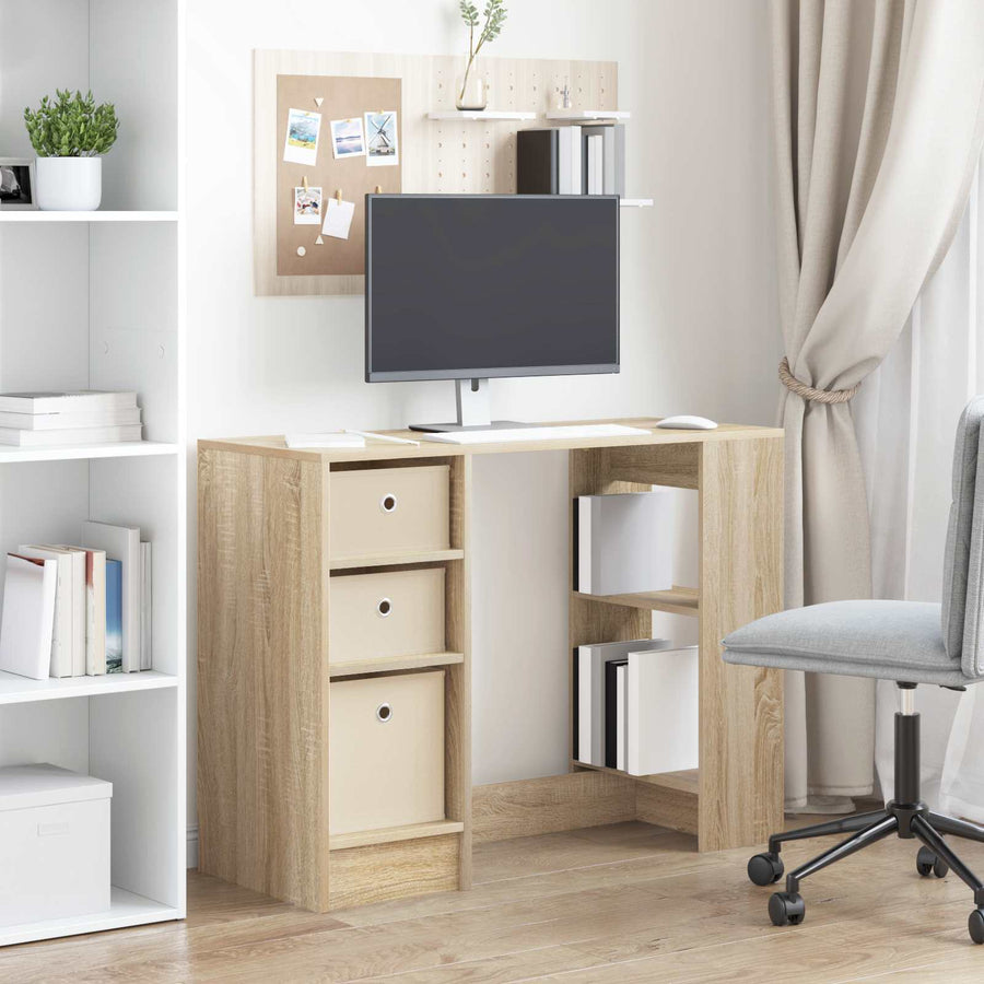Bureau met lade Sonoma Eiken 100 x 40 x 75 cm Bewerkt hout