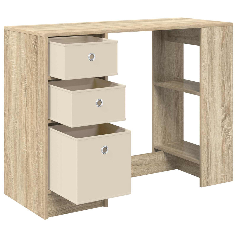 Bureau met lade Sonoma Eiken 100 x 40 x 75 cm Bewerkt hout