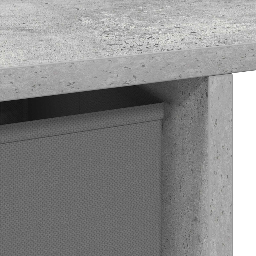 Bureau met lade Beton Grijs 100 x 40 x 75 cm Bewerkt hout