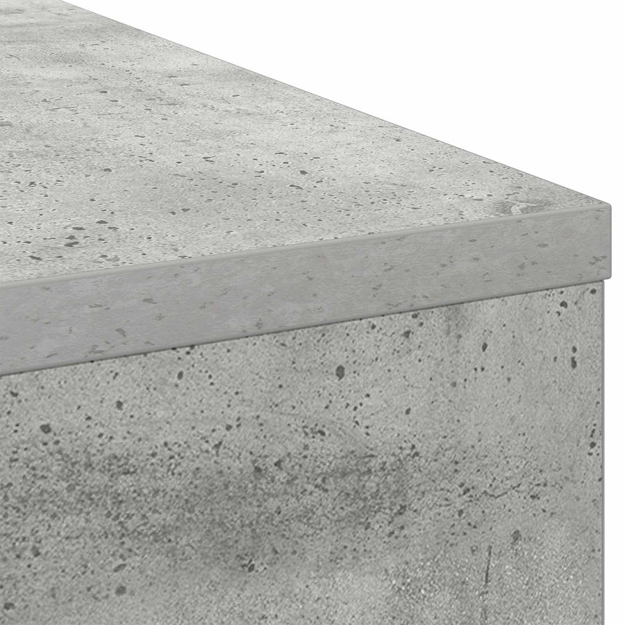 Bureau met lade Beton Grijs 100 x 40 x 75 cm Bewerkt hout
