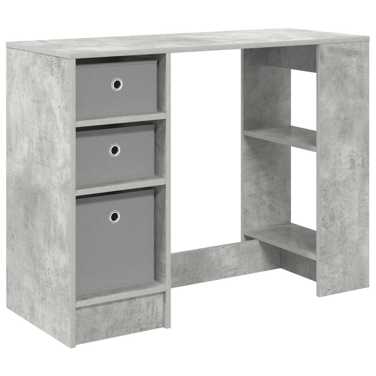 Bureau met lade Beton Grijs 100 x 40 x 75 cm Bewerkt hout