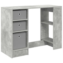 Bureau met lade Beton Grijs 100 x 40 x 75 cm Bewerkt hout