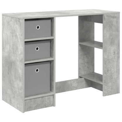 Bureau met lade Beton Grijs 100 x 40 x 75 cm Bewerkt hout