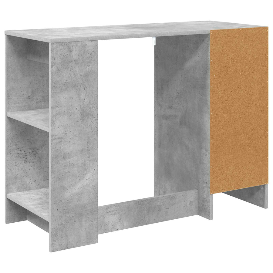 Bureau met lade Beton Grijs 100 x 40 x 75 cm Bewerkt hout