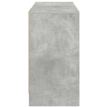 Bureau met lade Beton Grijs 100 x 40 x 75 cm Bewerkt hout