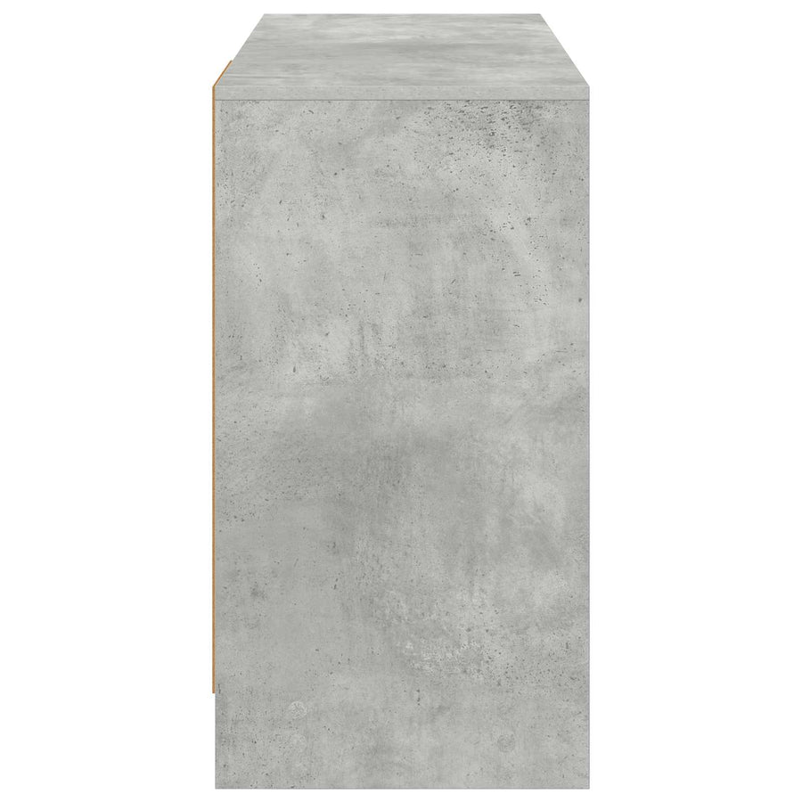 Bureau met lade Beton Grijs 100 x 40 x 75 cm Bewerkt hout
