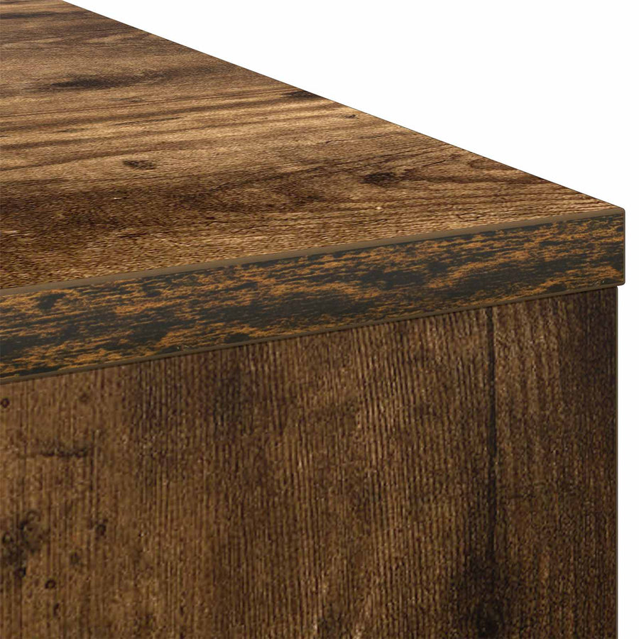 Bureau met lade Gerookt eiken 100 x 40 x 75 cm Bewerkt hout
