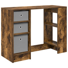 Bureau met lade Gerookt eiken 100 x 40 x 75 cm Bewerkt hout