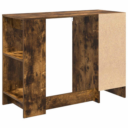 Bureau met lade Gerookt eiken 100 x 40 x 75 cm Bewerkt hout