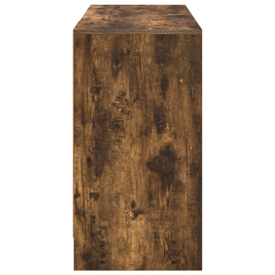 Bureau met lade Gerookt eiken 100 x 40 x 75 cm Bewerkt hout