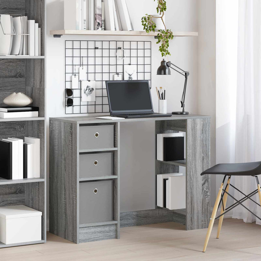 Bureau met lade Grijs Sonoma 100 x 40 x 75 cm Bewerkt hout