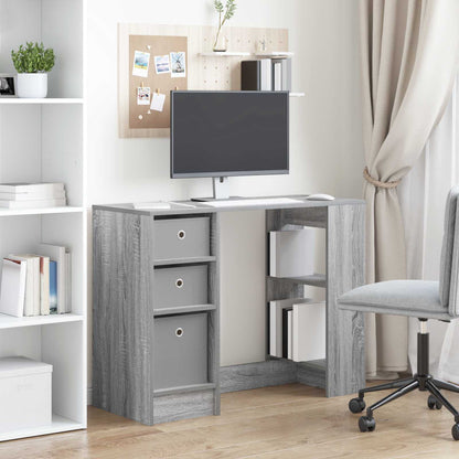Bureau met lade Grijs Sonoma 100 x 40 x 75 cm Bewerkt hout