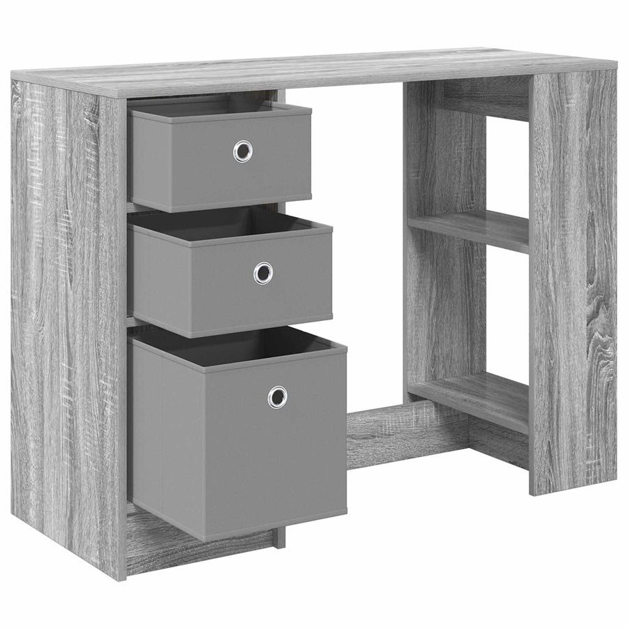 Bureau met lade Grijs Sonoma 100 x 40 x 75 cm Bewerkt hout