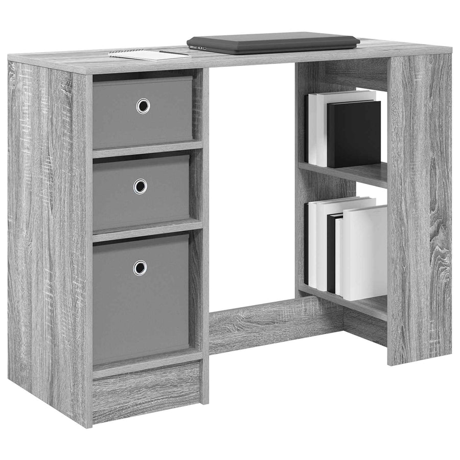 Bureau met lade Grijs Sonoma 100 x 40 x 75 cm Bewerkt hout