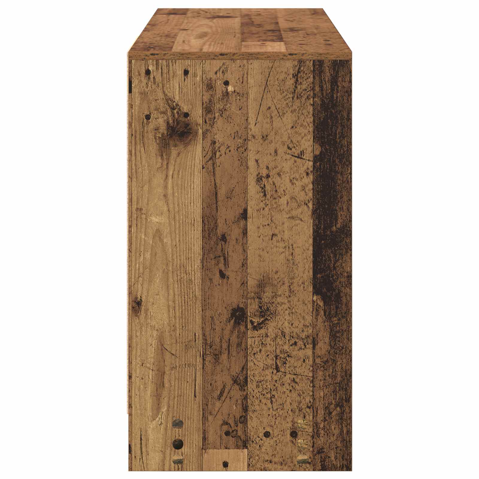 Bureau met lade met plank Oudhout 100 x 40 x 75 cm Bewerkt hout