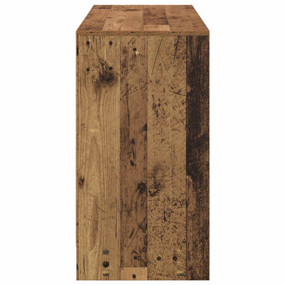 Bureau met lade met plank Oudhout 100 x 40 x 75 cm Bewerkt hout