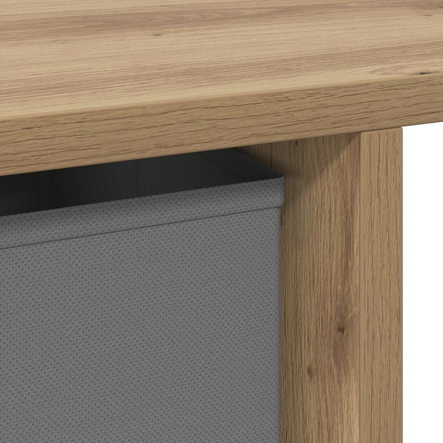 Bureau met lade Artisan Eiken 100 x 40 x 75 cm Bewerkt hout