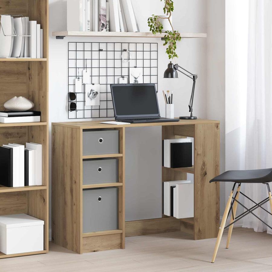 Bureau met lade Artisan Eiken 100 x 40 x 75 cm Bewerkt hout