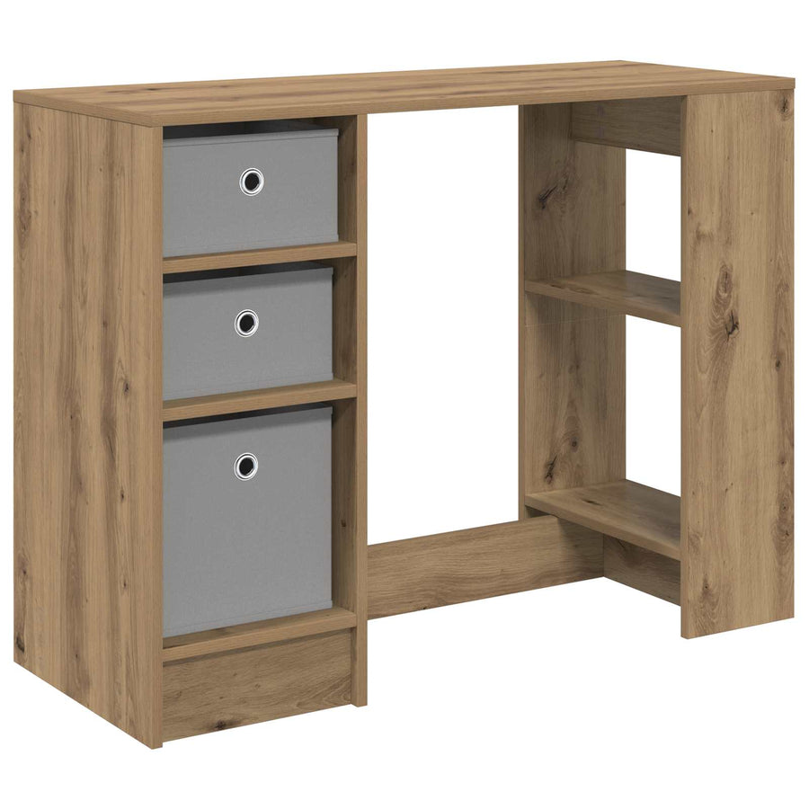 Bureau met lade Artisan Eiken 100 x 40 x 75 cm Bewerkt hout