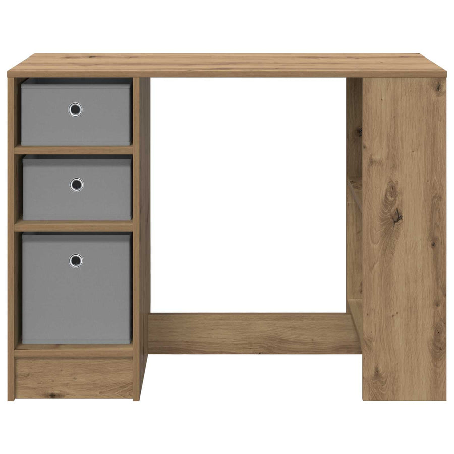 Bureau met lade Artisan Eiken 100 x 40 x 75 cm Bewerkt hout