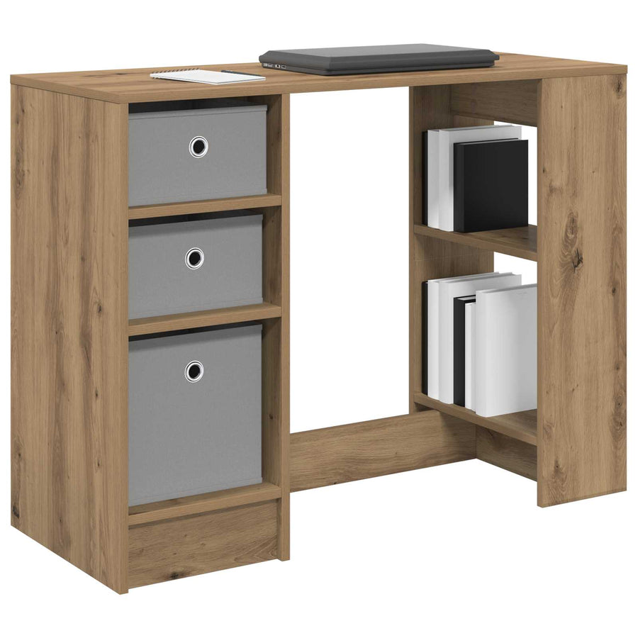 Bureau met lade Artisan Eiken 100 x 40 x 75 cm Bewerkt hout