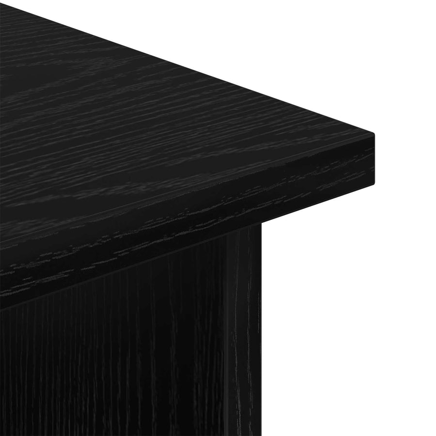 TV-standaard met lade Zwart Eiken 79 x 40 x 48 cm