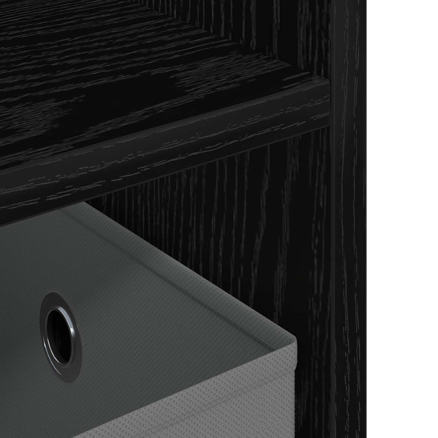 TV-standaard met lade Zwart Eiken 79 x 40 x 48 cm