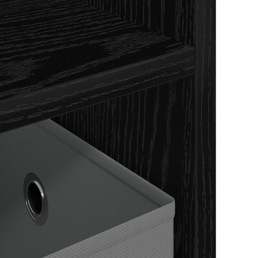 TV-standaard met lade Zwart Eiken 79 x 40 x 48 cm