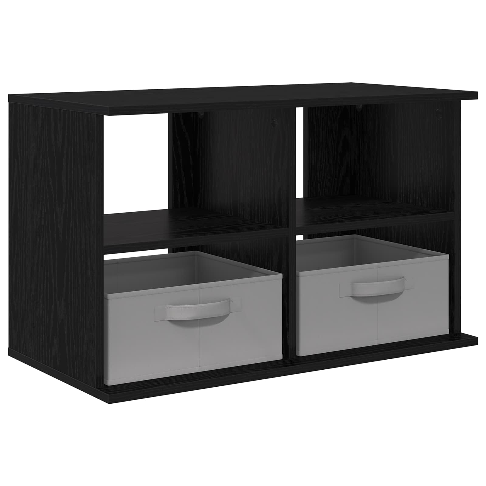 TV-standaard met lade Zwart Eiken 79 x 40 x 48 cm