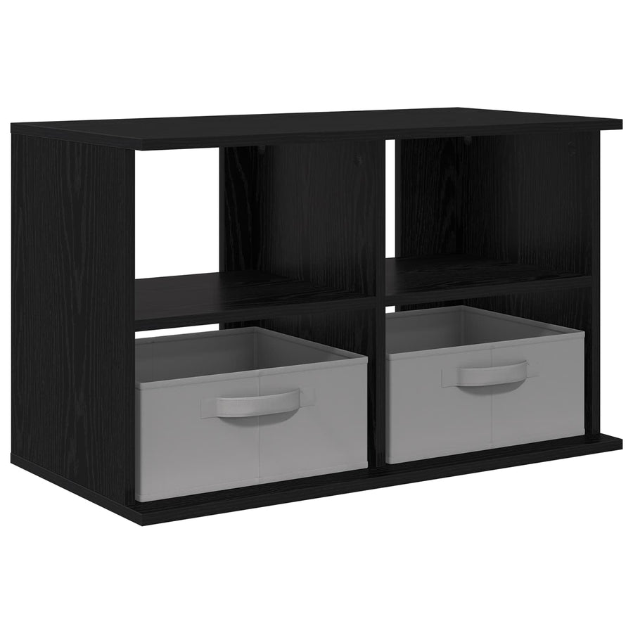 TV-standaard met lade Zwart Eiken 79 x 40 x 48 cm