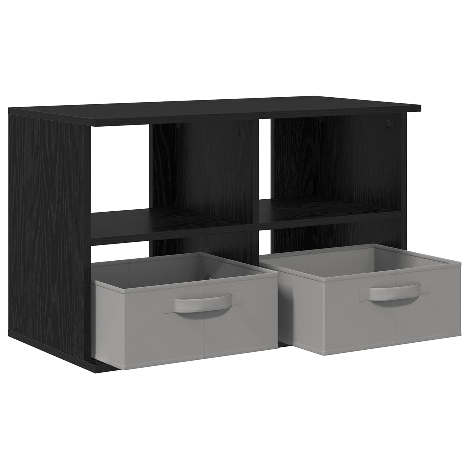 TV-standaard met lade Zwart Eiken 79 x 40 x 48 cm