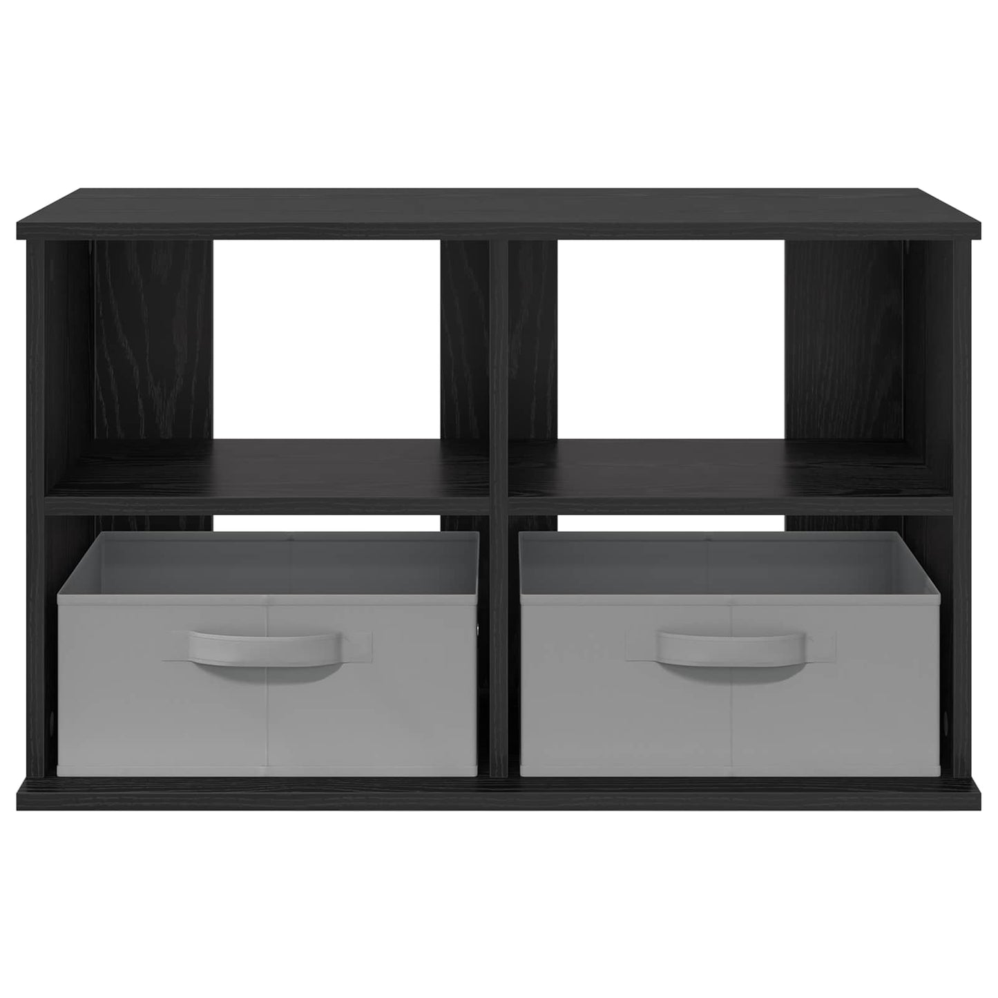 TV-standaard met lade Zwart Eiken 79 x 40 x 48 cm