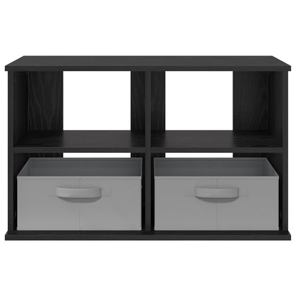 TV-standaard met lade Zwart Eiken 79 x 40 x 48 cm