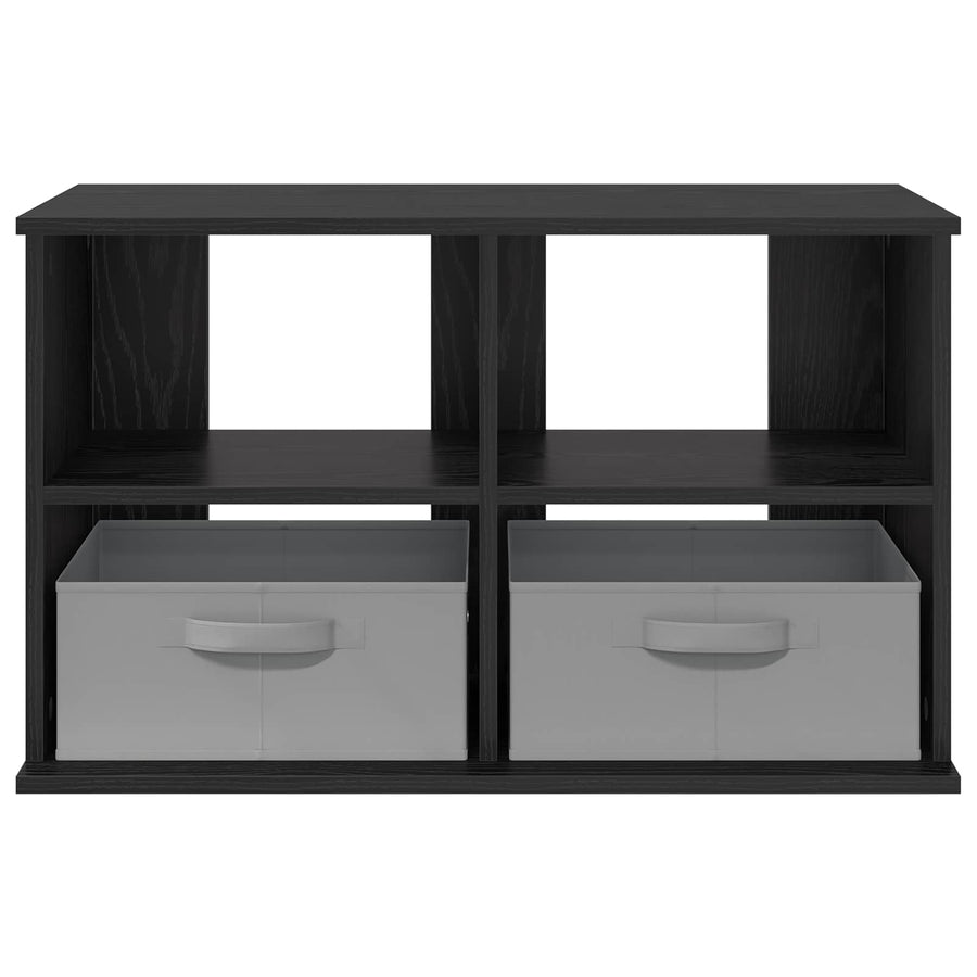 TV-standaard met lade Zwart Eiken 79 x 40 x 48 cm