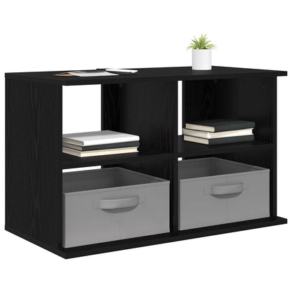 TV-standaard met lade Zwart Eiken 79 x 40 x 48 cm