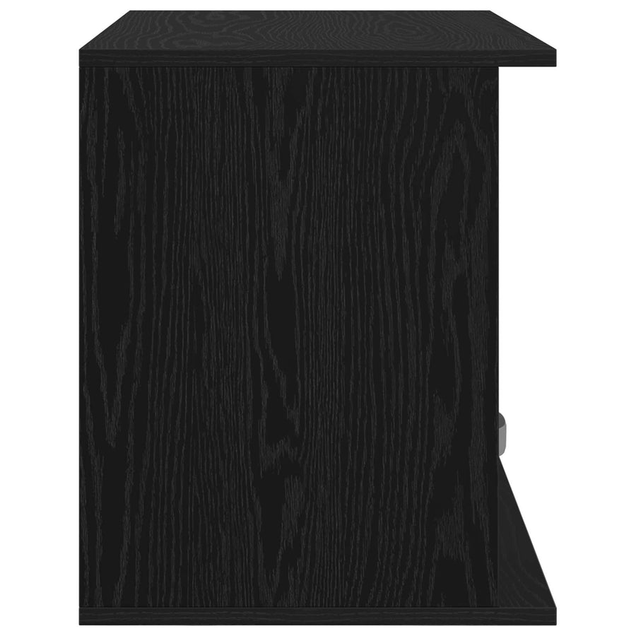TV-standaard met lade Zwart Eiken 79 x 40 x 48 cm
