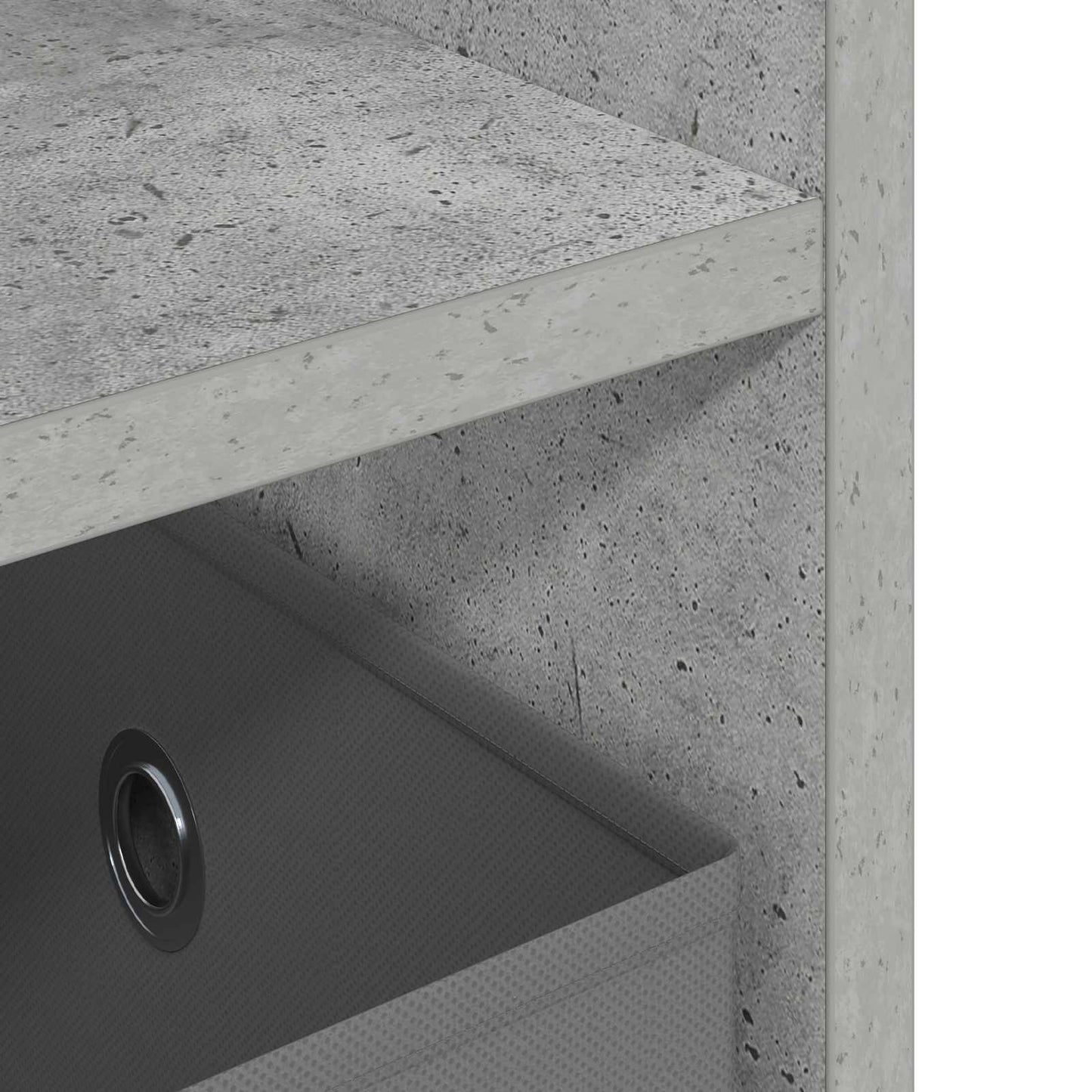 TV-standaard met lade Beton Grijs 79 x 40 x 48 cm