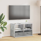 TV Stand with Drawer Concrete Grey 79 x 40 x 48 cm