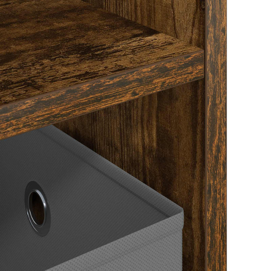 TV-standaard met lade Gerookt eiken 79 x 40 x 48 cm