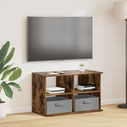 Tv-meubel 79x40x48 cm gerookt eiken met lade