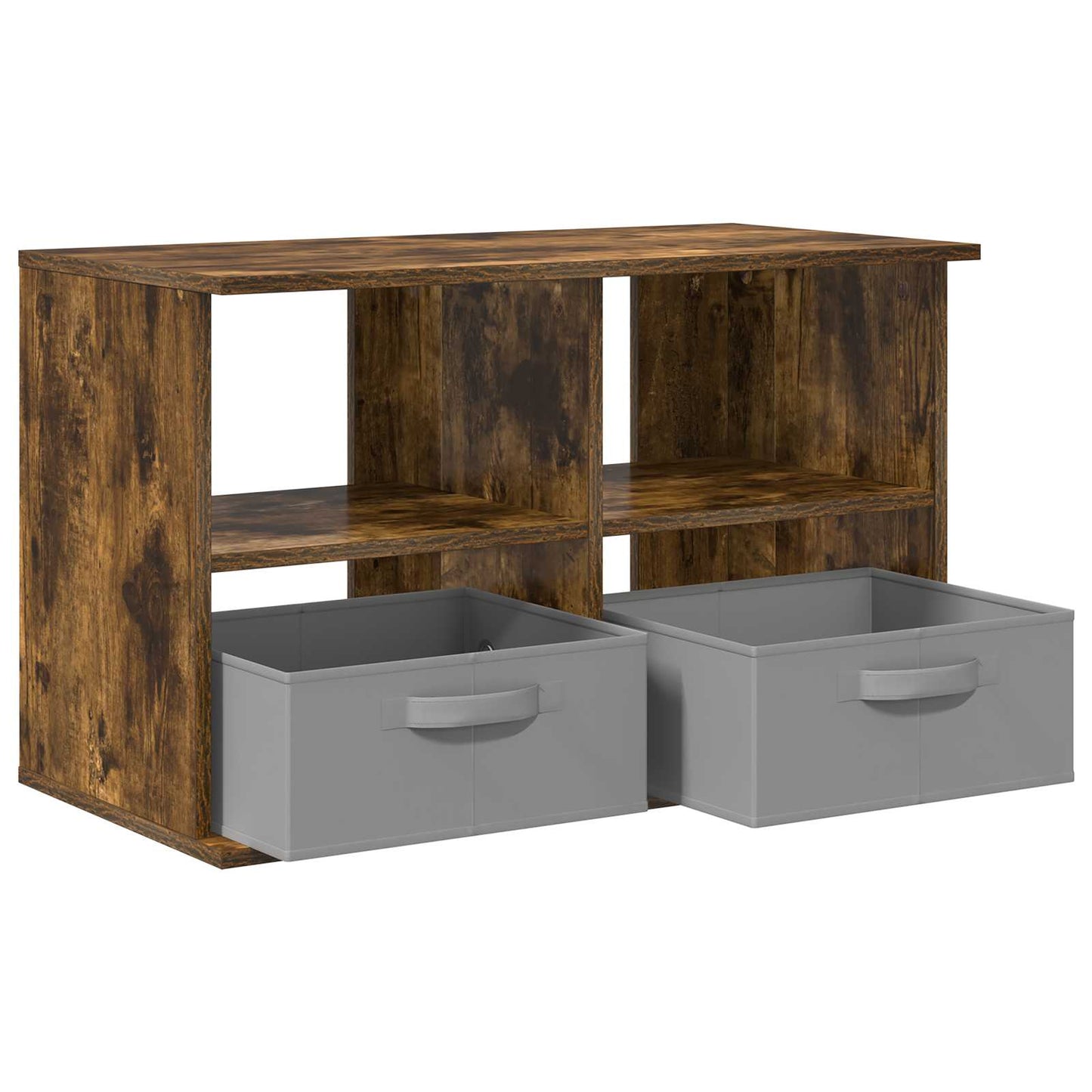 TV-standaard met lade Gerookt eiken 79 x 40 x 48 cm
