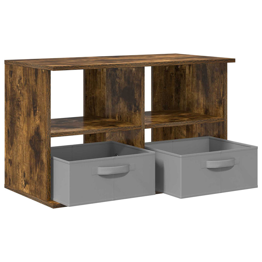 TV-standaard met lade Gerookt eiken 79 x 40 x 48 cm