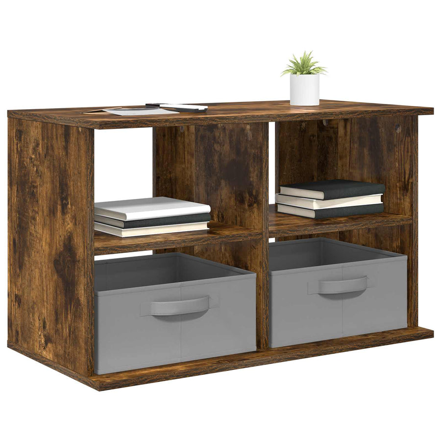 TV-standaard met lade Gerookt eiken 79 x 40 x 48 cm