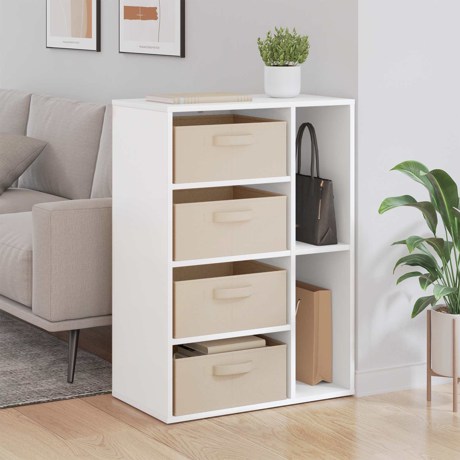 Dressoir met lade Wit 60 x 33,5 x 84 cm