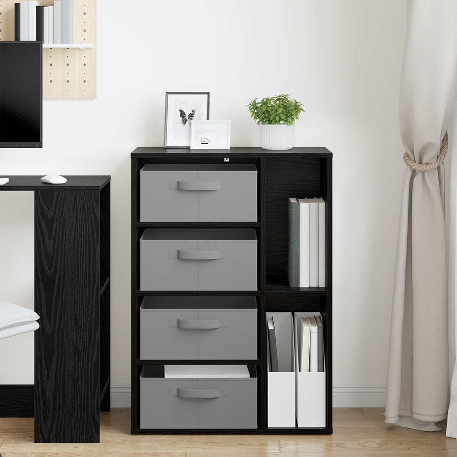Dressoir met lade Zwart Eiken 60 x 33,5 x 84 cm