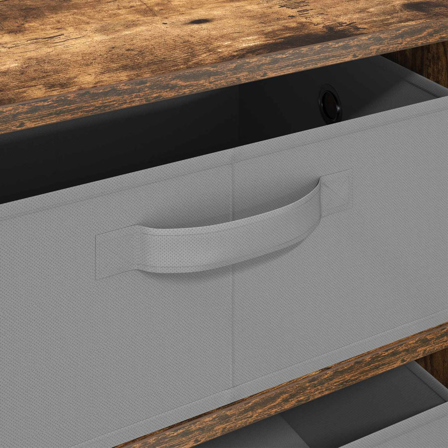 Dressoir met lade Gerookt eiken 60 x 33,5 x 84 cm